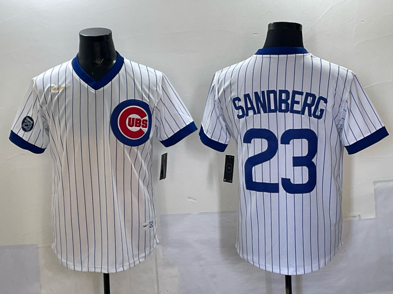 Men Chicago Cubs #23 Sandberg white Nike MLB 2025 jersey 003->chicago cubs->MLB Jersey